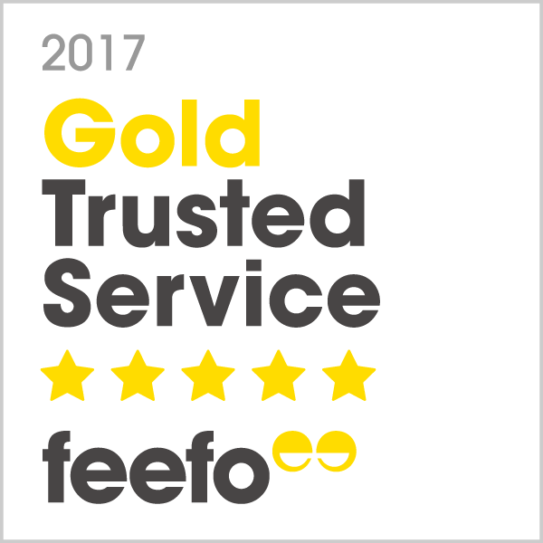 Feefo Gold Trusted Service 2017